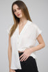 DROP SHOULDER BUTTON TOP